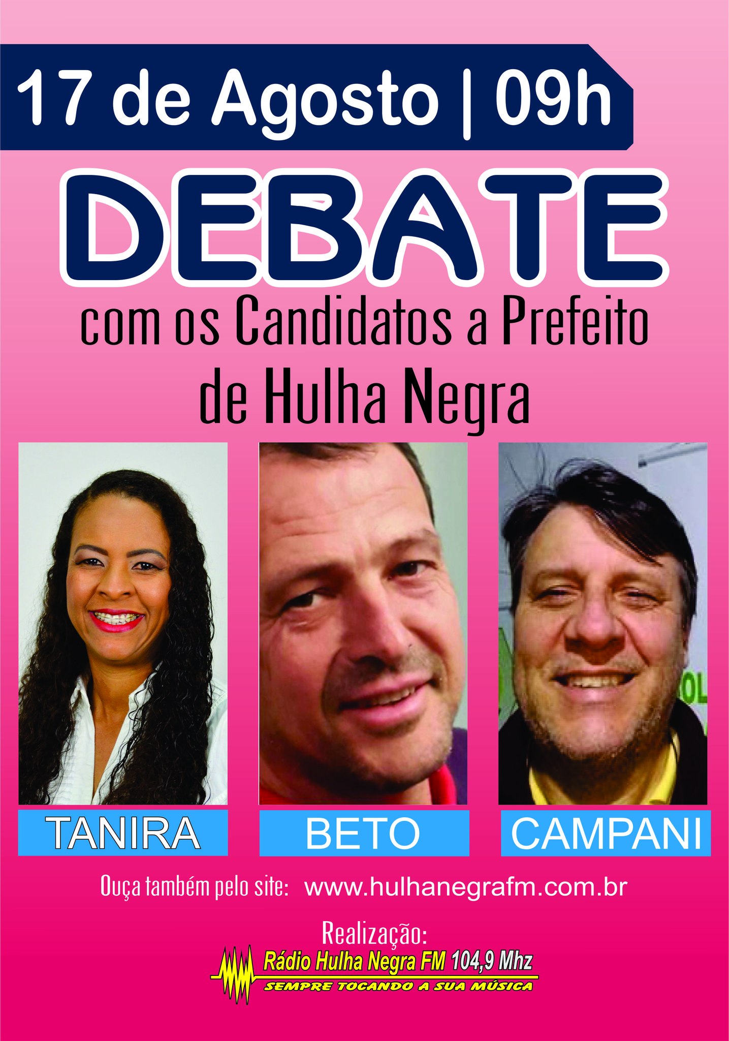 ​PANORAMA DAS ELEIÇÕES: COM A CONFIRMAÇÃO DAS TRÊS COORDENAÇÕES DE CAMPANHA, DEBATE ESTÁ CONFIRMADO PARA ESTE SÁBADO DIA 17.