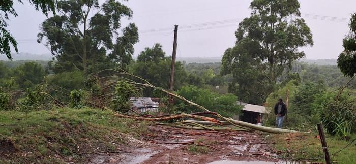 Hulha Negra decreta situação de emergência por estragos causados por tempestade